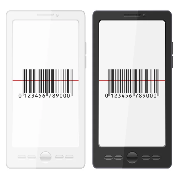 Handy und Barcode — Stockvektor