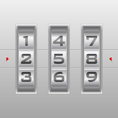 Gümüş numara şifreli kilit