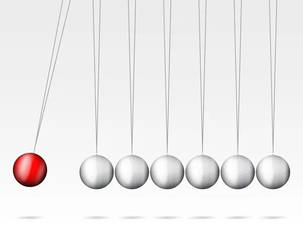 Newton cradle — Stock Vector