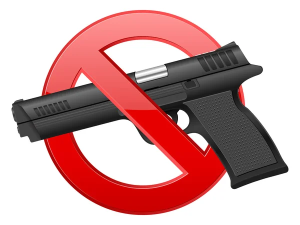 Pas de pistolet — Image vectorielle