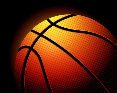 basketbol topu siyah