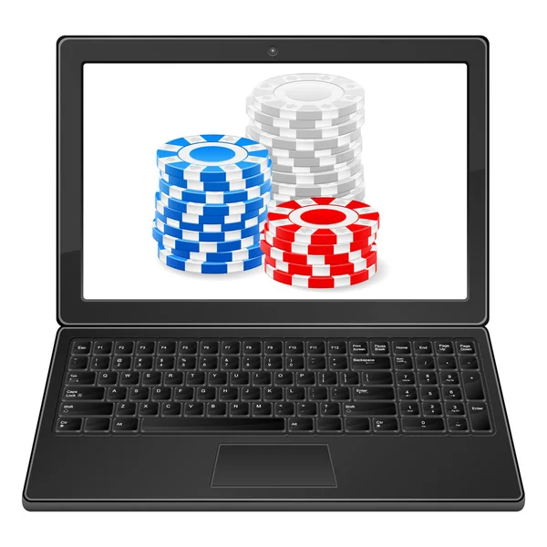 laptop ve fiş yığını