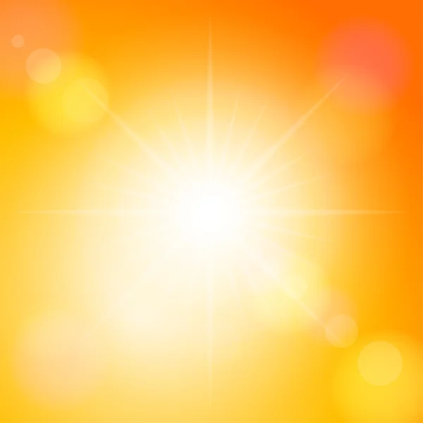Orange solfläck — Stock vektor