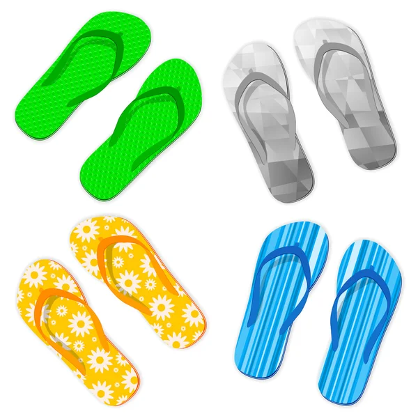 Flip flop sandalet — Stok Vektör