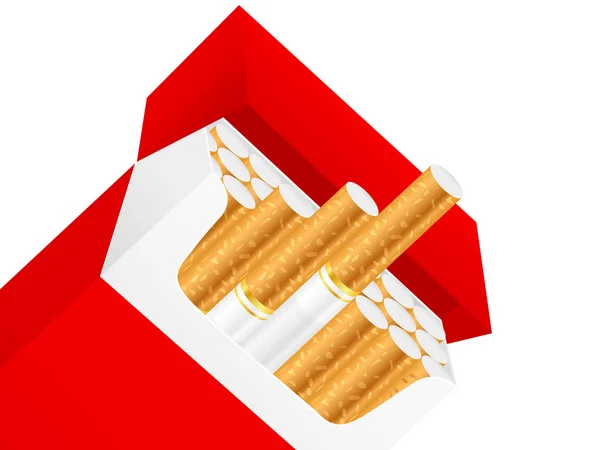 Caja de cigarrillos — Vector de stock