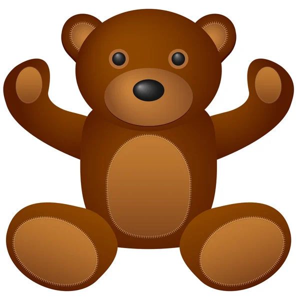 Teddy bear toy 2 — Stock Vector