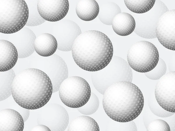 Golf labdák háttér — Stock Vector