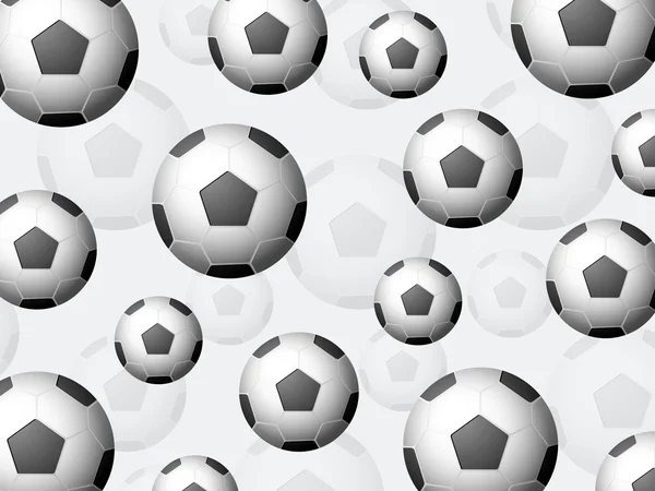 Fútbol bolas fondo — Vector de stock