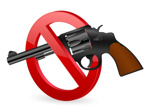 No revolver sign — Stock Vector