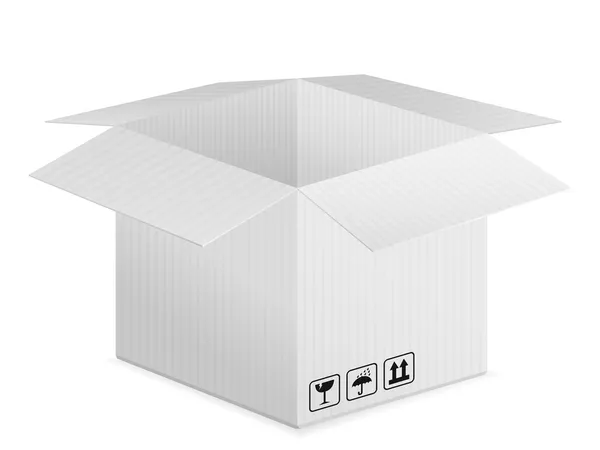 Lepenka krabice — Stockový vektor
