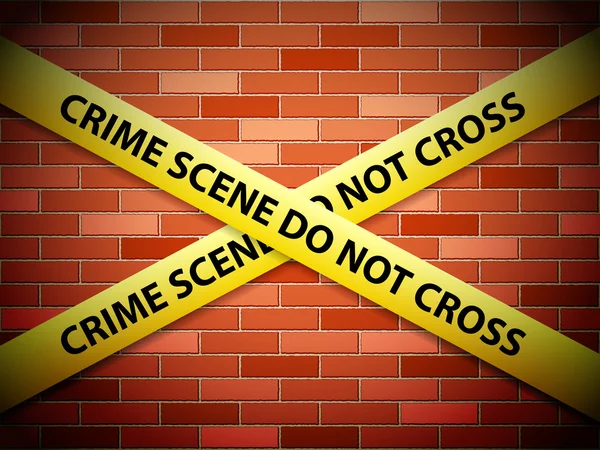 Crime scene background — Stock Vector