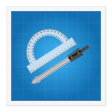 Blueprint ve cetvel aletleri
