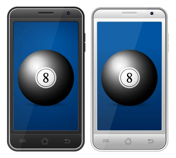 Boule de billard smartphone — Image vectorielle