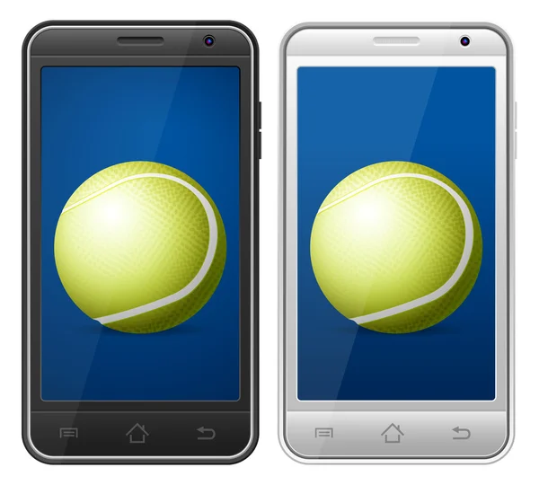 Smartphone tennis — Stock Vector