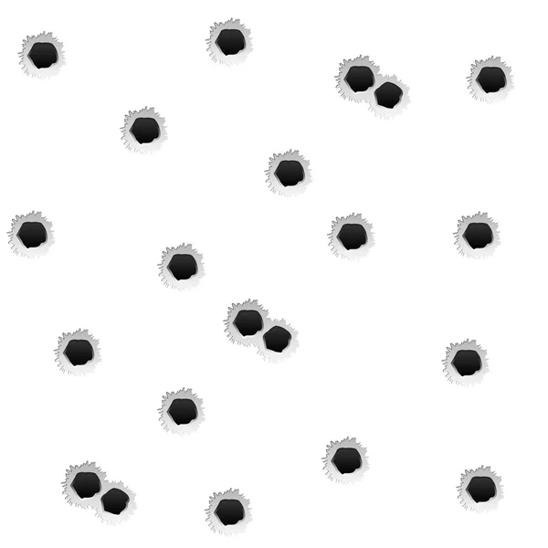 Bullet holes — Stock Vector