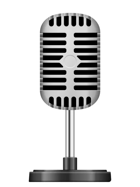 Retro microphone — Stock Vector