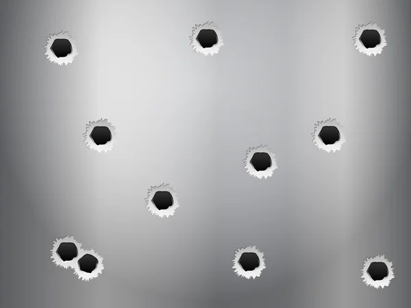 Bullet holes background — Stock Vector