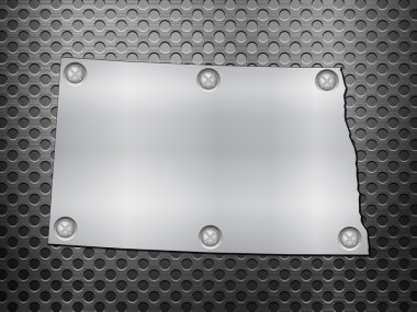 Kuzey dakota metal harita