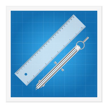 Blueprint ve cetvel aletleri