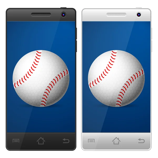 Baseball smartphone — Vettoriale Stock