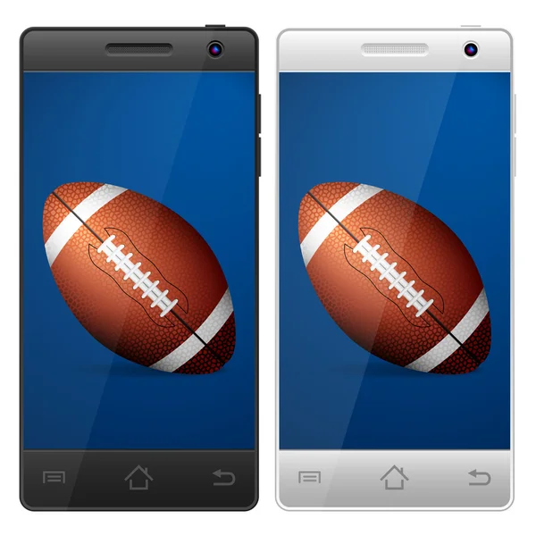Smartphone fotbal — Stockový vektor