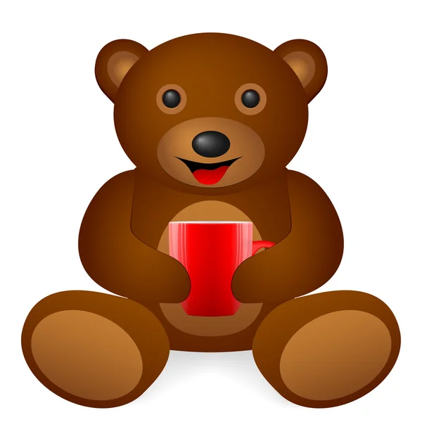 Αρκουδάκι με σύμβολο — Διανυσματικό Αρχείο