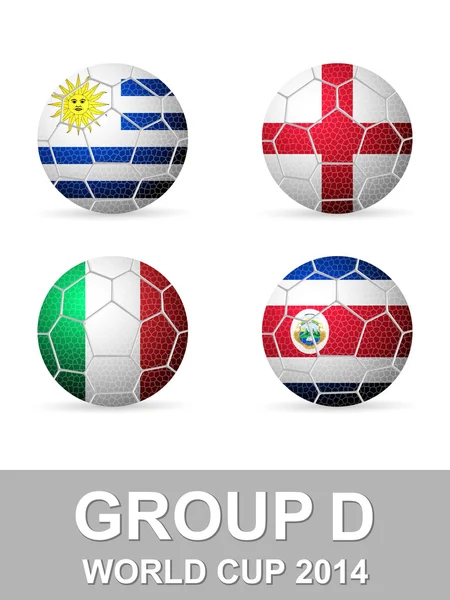 Copa del Mundo Grupo D — Archivo Imágenes Vectoriales