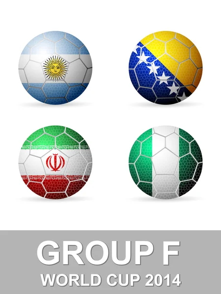 Grupo F de la Copa Mundial — Vector de stock