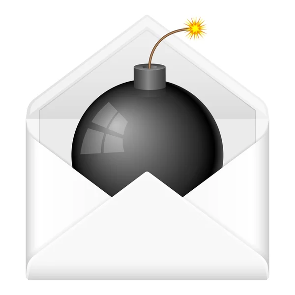 Envelope bomb — Stock Vector