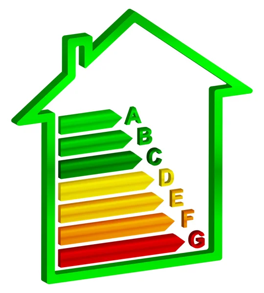 Efficienza energetica — Vettoriale Stock