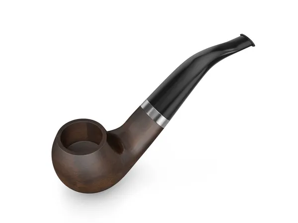 Smoking Pipe White Background Illustration — Stock Photo, Image