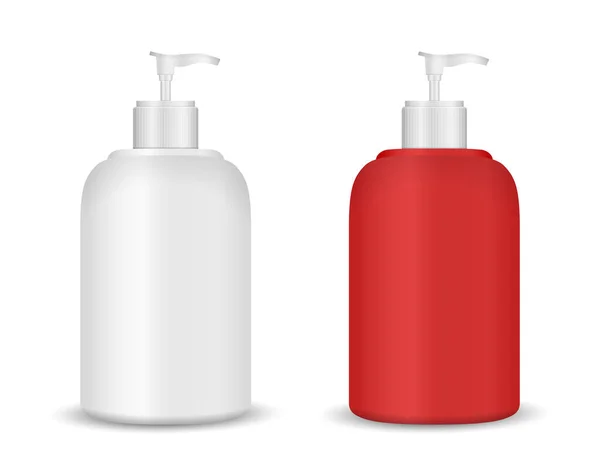 Liquid Soap Set White Background Vector Illustration — Stock Vector