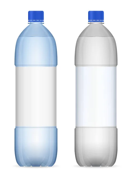 Waterfles Een Witte Achtergrond Vectorillustratie — Stockvector