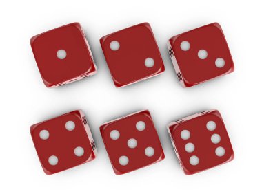 Beyaz arka plandaki dişler. 3d illüstrasyon.