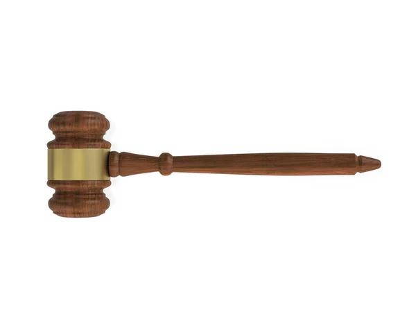 Gavel White Background Illustration — Stock Photo, Image