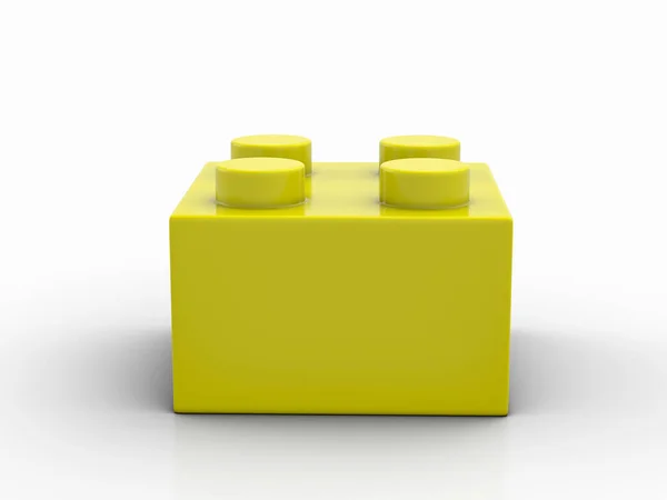 Spielzeugblock Auf Weißem Hintergrund Illustration — Stockfoto