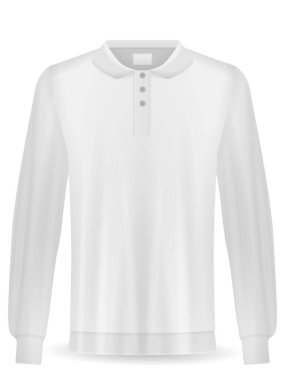 Beyaz arka planda eşofman üstü. Vektör illüstrasyonu.