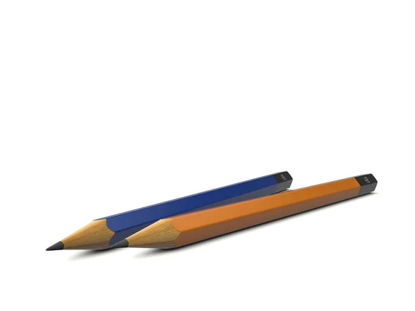 Pencils White Background Vector Illustration — Stock Photo, Image