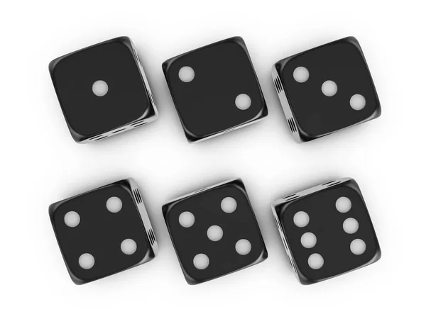 Dices White Background Illustration — Stock Photo, Image