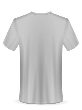 Beyaz arka planda tişört. Vektör illüstrasyonu.