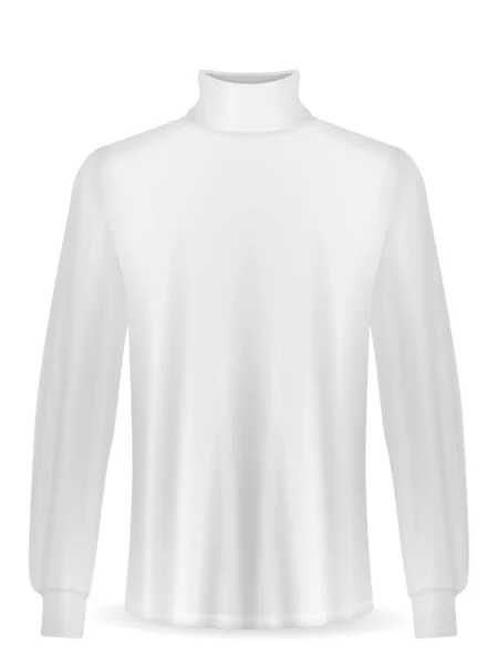 Shirt Met Lange Mouwen Een Witte Achtergrond Vectorillustratie — Stockvector