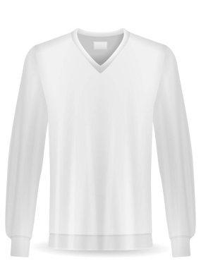 Beyaz arka planda eşofman üstü. Vektör illüstrasyonu.