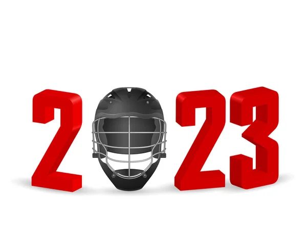 Nuevo 2023 Lacrosse Sobre Fondo Blanco Ilustración Vectorial — Vector de stock