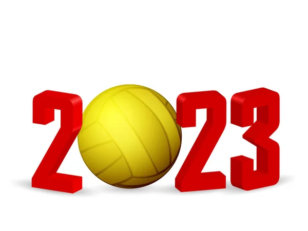 Nuevo Waterpolo 2023 Sobre Fondo Blanco Ilustración Vectorial — Vector de stock