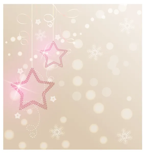 Christmas stars decoration — Stock Vector