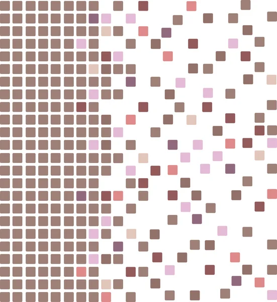Barva hnědá mozaika pozadí — Stockový vektor