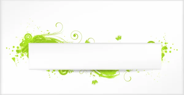 Фон с зелеными элементами гранжа — стоковый вектор
