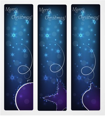 Noel afiş soyut baubles ile