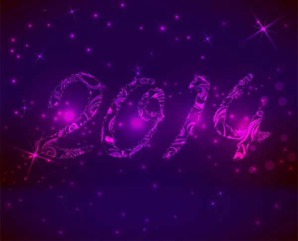 Purple new year background — Stock Vector