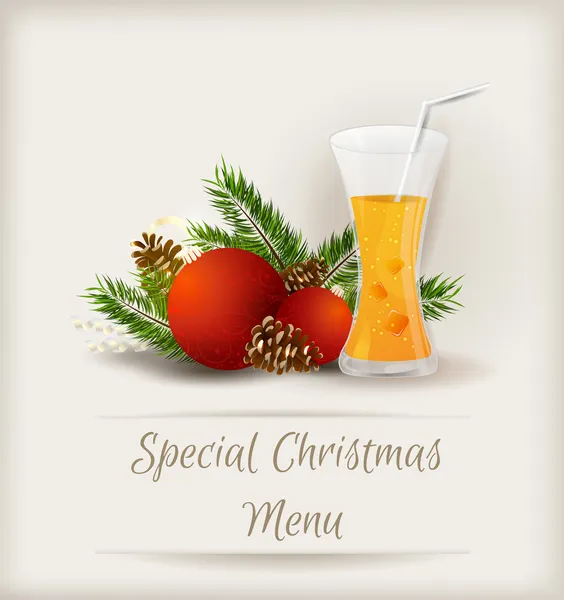 Special Christmas menu template — Stock Vector